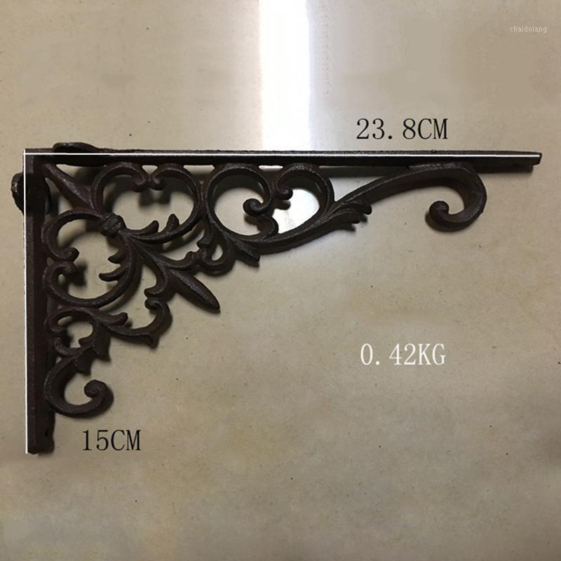 

2pcs/ One Pair Antique Cast Iron Heavy Duty Metal Shelf Brackets Wall Mounted Support Display Holder Home Decor1