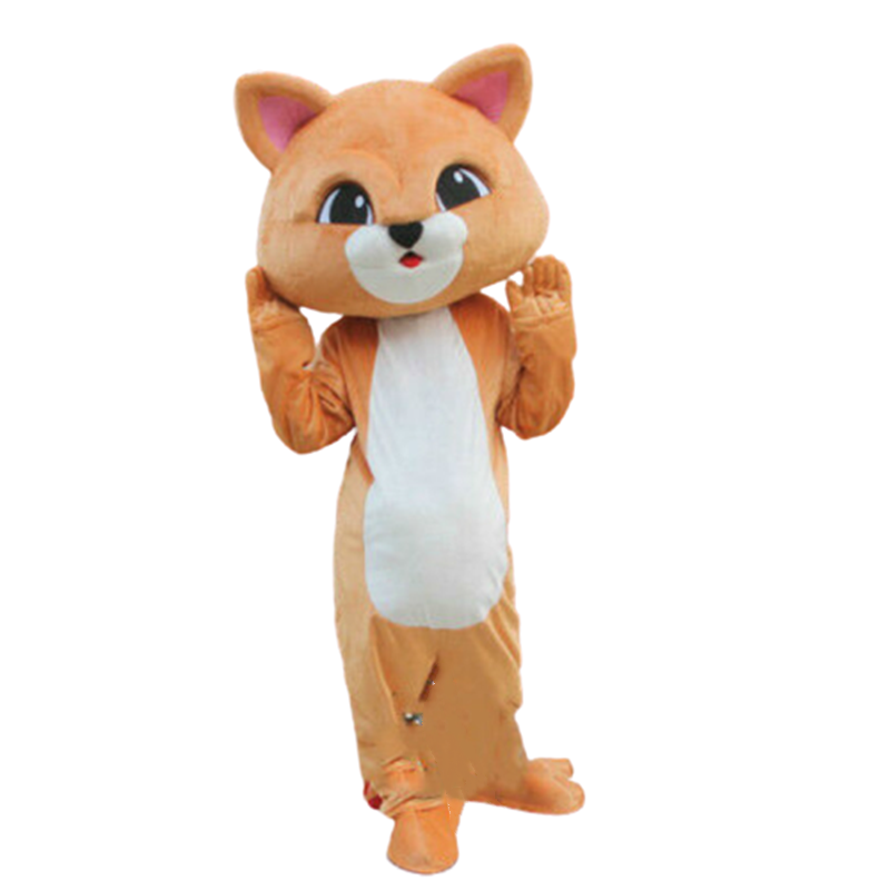 Costumes de mascotte Nouveau chat Costume Costume à fourrure costumes de fête de fête de caricature de la fête