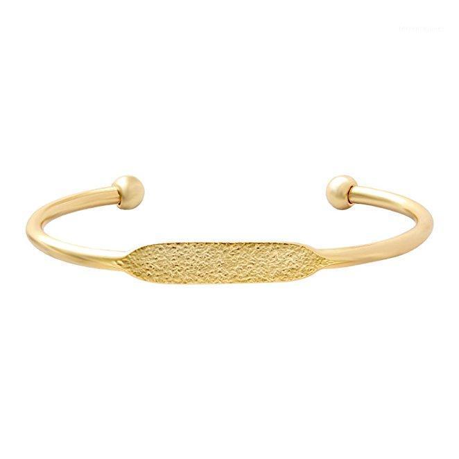 

Bangle SENFAI 3 Colors Frosted Surface Copper Wire C-Shape Charm Simple Beautiful Bracelet Women Gift1