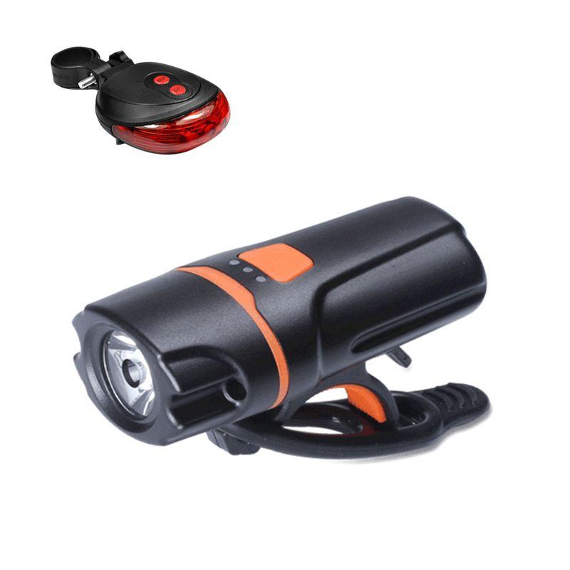 

Waterproof Rechargeable Bike Front Light USB Charging Bicycle Head Lamp