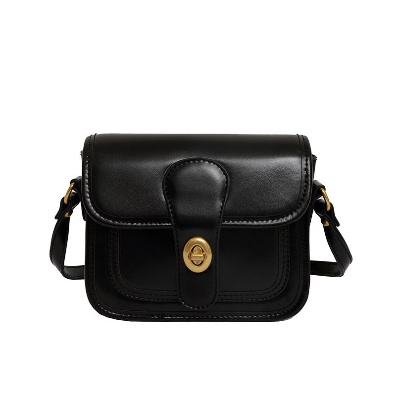 

2021 New Luxury Crossbody Bags For Women PU Leather Female Shoulder Bag Small Mini Flap Girls Womens Travel Shopping Bag, Black
