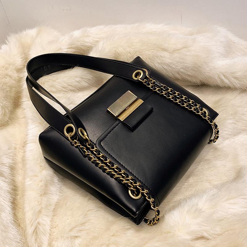 

Crossbody bag 2021 New High quality PU Leather Women's Designer Handbag High capacity Shoulder Messenger Bag Purses, Black
