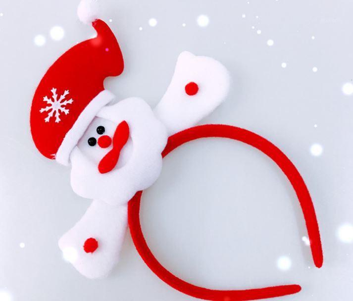 

2018 fashion Christmas big hat old man hair band headband party red simple children's decorative accessories1