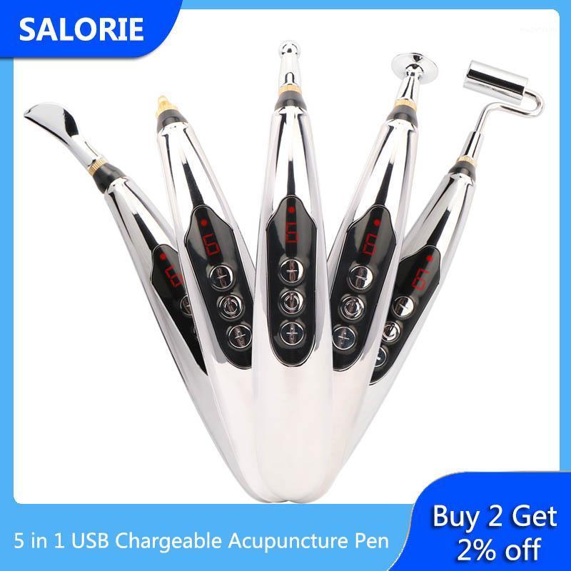 

Chargeable Acupuncture Pen USB Electric Acupuncture Point Massage Pen Laser Meridian Energy Pens Massage Tool Muscle Stimulator1