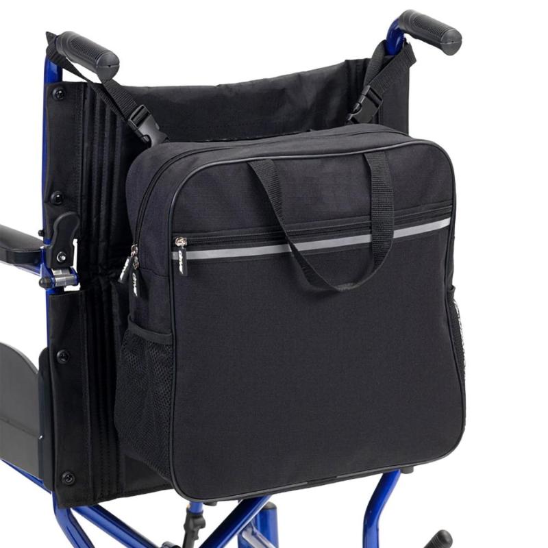 

Wheelchair Bag Shopping Mobility Storage Holdall Handle Scooter Walker Frame Storage Handbags Black
