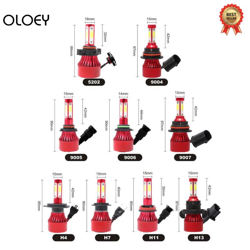 

Car Headlight H4 72W 3800LM LED H7 canbus H1 H3 H8 H11 9005 9006 36W 6500K car Styling Auto Headlamp Fog Light Bulbs