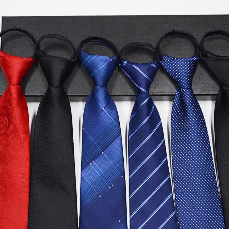 

Men Zipper Tie Pre-tied Neck Adjustable Skinny Lazy Tie Business Necktie Narrow Bridegroom Party Dress Wedding Necktie Present1