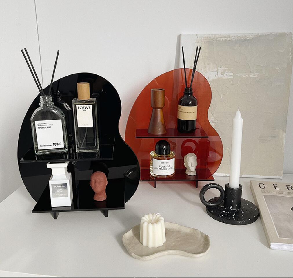 Acrylic tabletop rack pixel cosmetics Storage Holders fragrance aroma and accessories Organization.-image-756351541