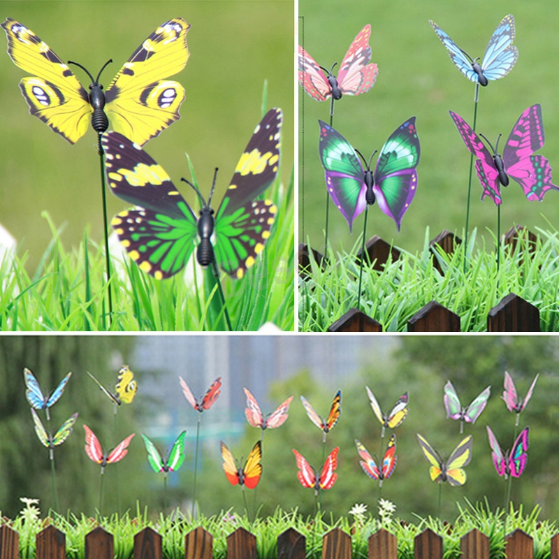 

Long Stick Artificial Butterfly Home Garden Artificial Butterfly Garden Decoration Butterfly 50 Pcs/Lot Decor Outdoor Butterflies BH4611 TQQ