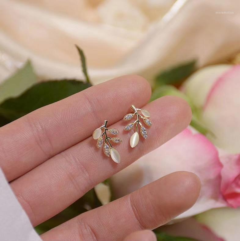 

+ Cubic Zirconia Gold Color Fashion Women Multicolor CZ Leaf Jewelry1