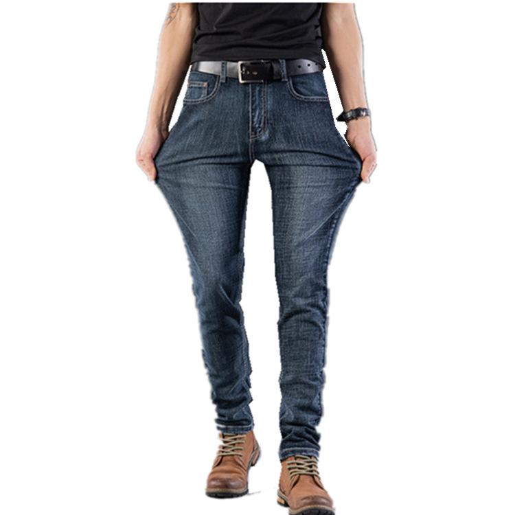

2021 Spring Autumn Men's Jeans New Korean Style Trendy Straight Leg Pants Comfortable Stretch Casual Fashion Trousers, Light blue