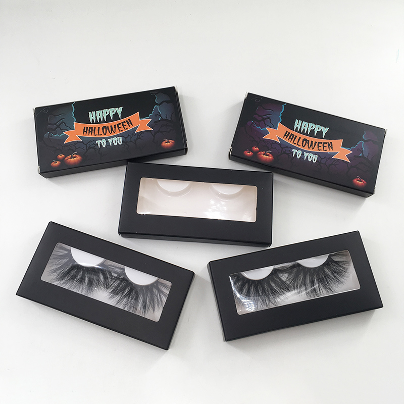 

Halloween Lash Box Soft Cardboard Box Wholesale Custom LOGO Box Empty Lashes Package Free Shipping Eyelashes Package