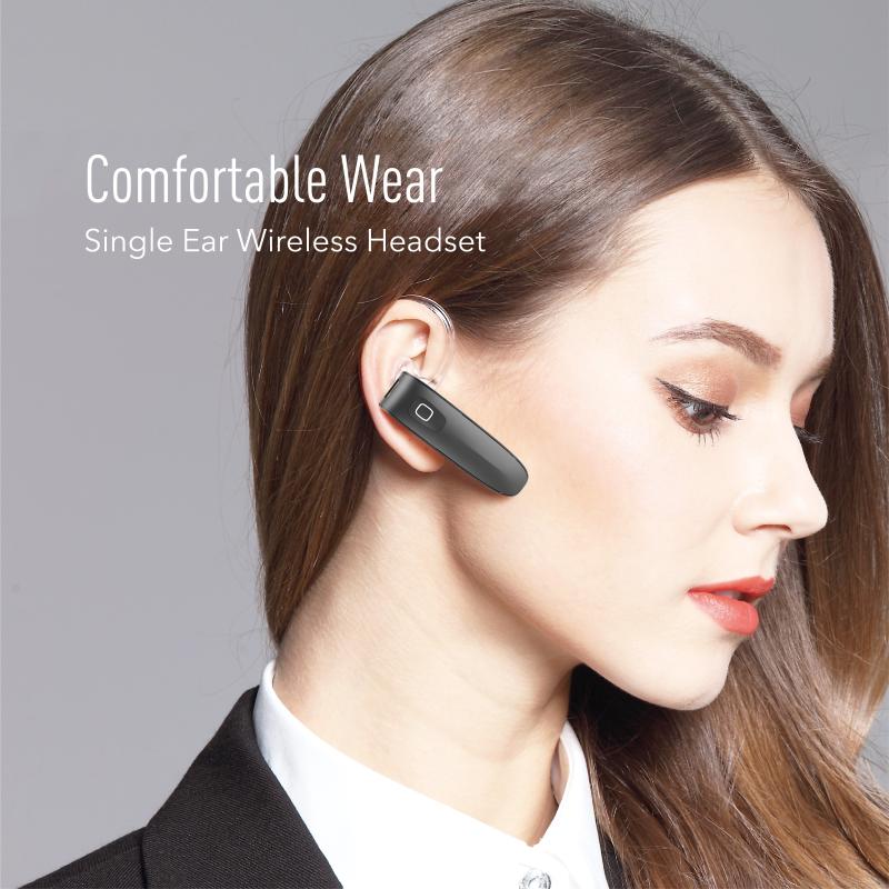 

GENAI Bluetooth Headset Bluetooth 5.0 Earpiece Handsfree Headphones Mini Wireless Earphone Earbud Earpiece For, White