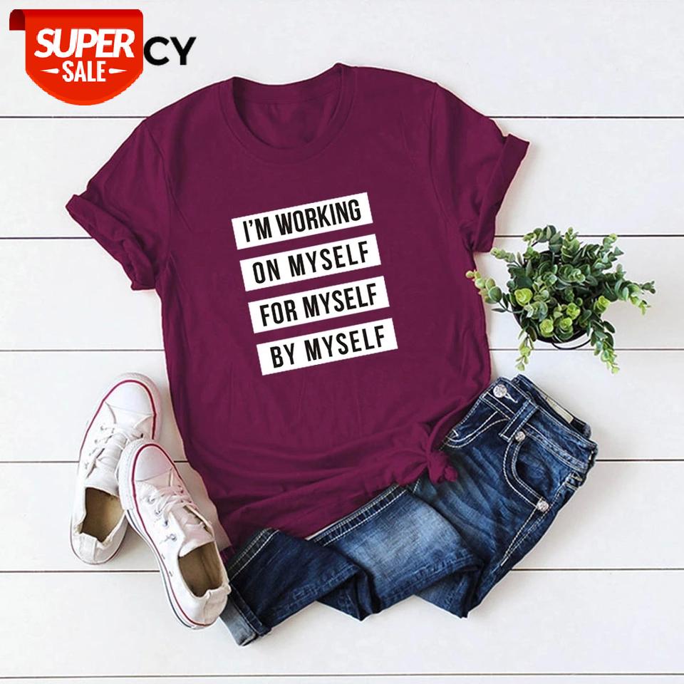 

JFUNCY Oversized Women's T-shirts Letter Print Women Cotton T-shirt Gothic Harajuku Female Tshirts Tops Clothes Camiseta Mujer #Se5S, White