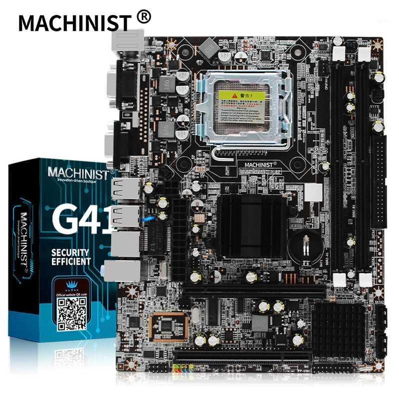 

MACHINIST G41 desktop motherboard Socket LGA 775 771 support Intel Core 2 processor and DDR3 RAM memory D-G41AGB3 mainboard1