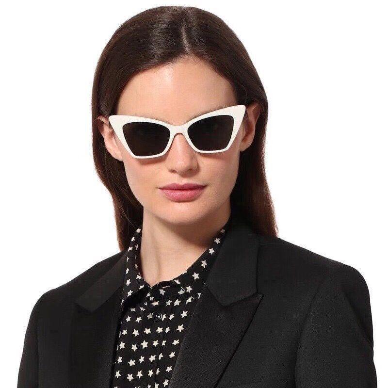 

2021 Women Cateye Vintage Red Sunglasses Brand Designer Retro Points Sun Glasses superstar Female Lady Eyeglass Cat Eye