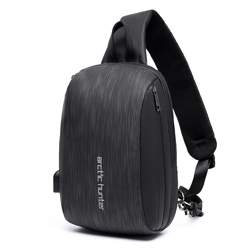 

New Style Men's Chest Pack Shoulder Bag Travel Large Capacity Multi-functional Fashion Korean-style MEN'S Bag, Sky blue