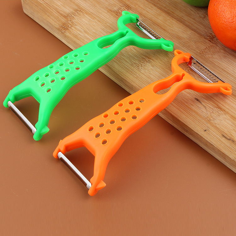 

Multi-Functional Double-Head Grater Apple Peeler Fruits and Vegetables Melon Planing Three-in-One Kitchen Gadgets