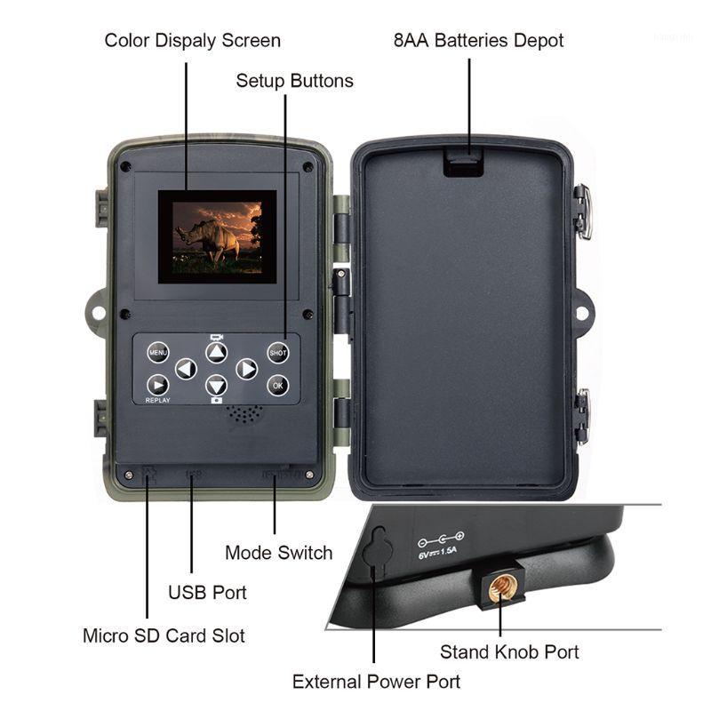 

HC801A 1080P 20MP Infrared Trigger Hunting Camera Wild Animal Night Vision Trail 77UB1