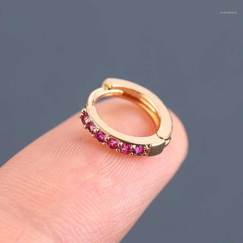 

1Pairs Chic Huggies Circle Crystal Hoops Earrings Skinny Rainbow Boho Classic Minimal Charming Earrings Stud Thin Hoops Gift1