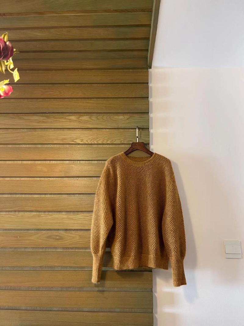

2021 New Ladies Fashion Long Sleeve Sexy Casual Round Neck Clip Gold Line Check Pullover 1221