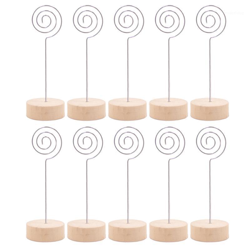 

Office Decor Birthday Frame Party Table Card Holder Message Home Photo Folder Wooden Base Desktop Clip Ornaments1