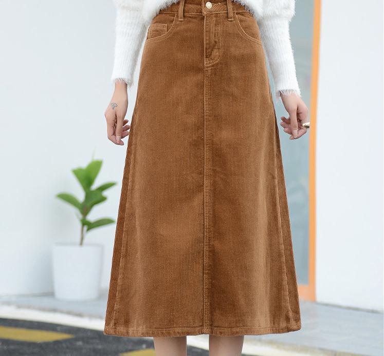 

Great Women Size Long Section New Word Skirt (without Stretching) I7wf, Dark grey