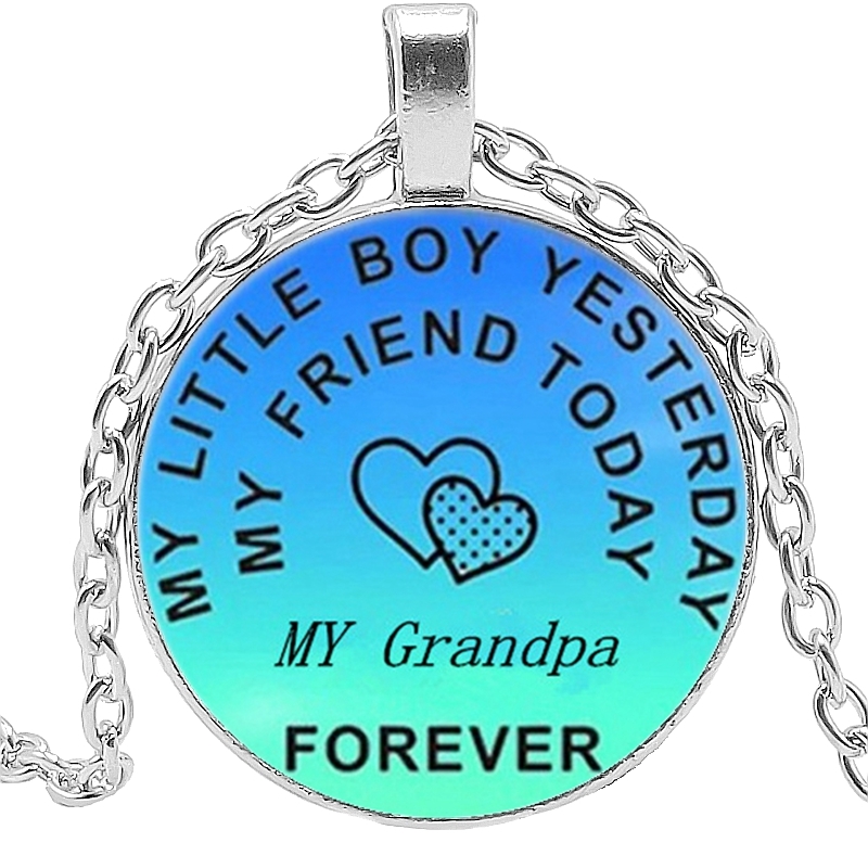 

"my Friend Today" Time Glass Necklace Love Letter From Mom& Handmade Art Photo Glass Cabochon Pendant Necklaces Family Gifts Jewelry