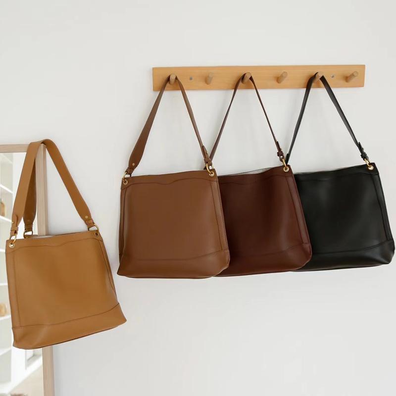 

2021 New Casual Solid Color Women's Bags Small Ladies Shoulder Crossbody Bag PU Leather Female Handbags Two Strap Whole Sale, Black