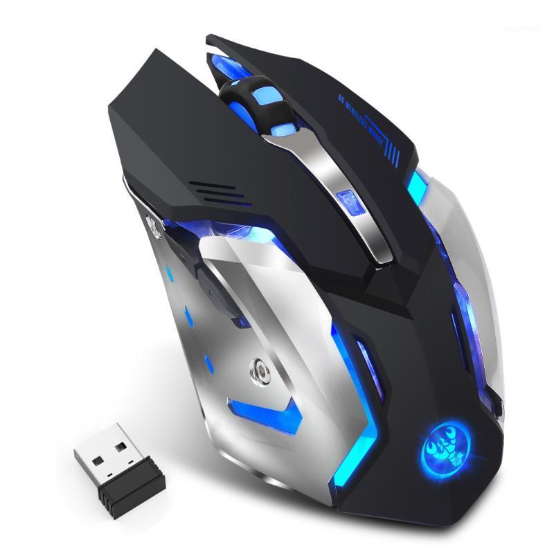 

2.4G wireless mouse computer gaming mouse 2400DPI luminous gaming for PC computer games1
