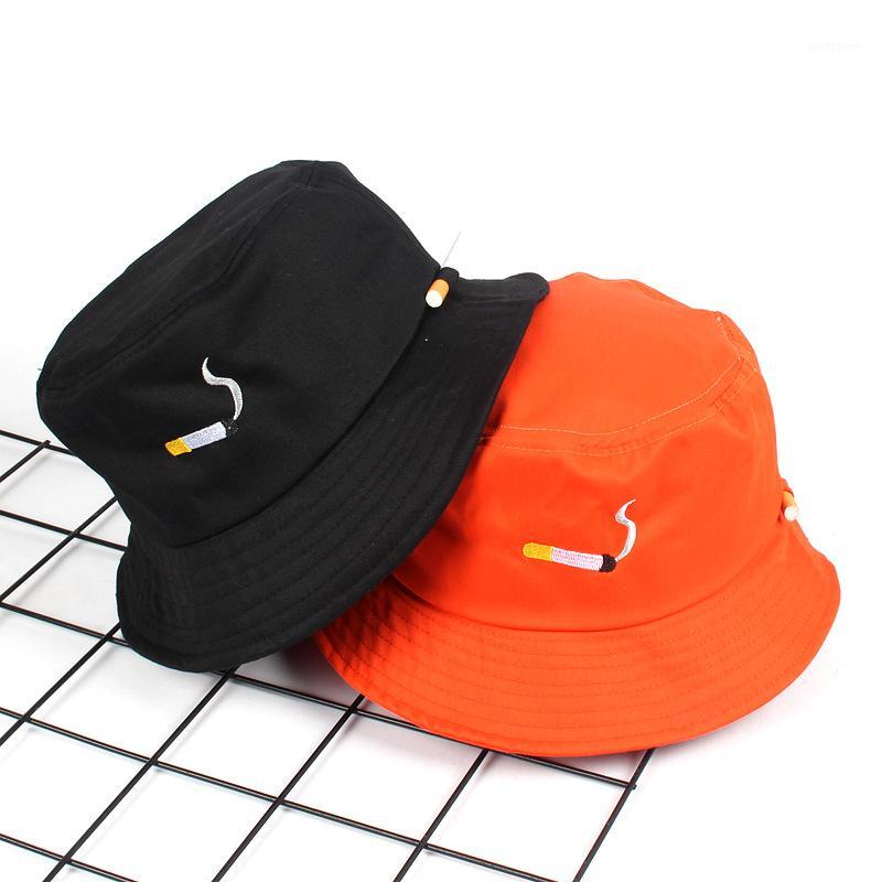 

2020 New Cotton Embroidery Bucket Hat Fashion Fisherman Hats Outdoor Travel Hat Wearable On Both Sides Sun Cap For Women1, R12 3