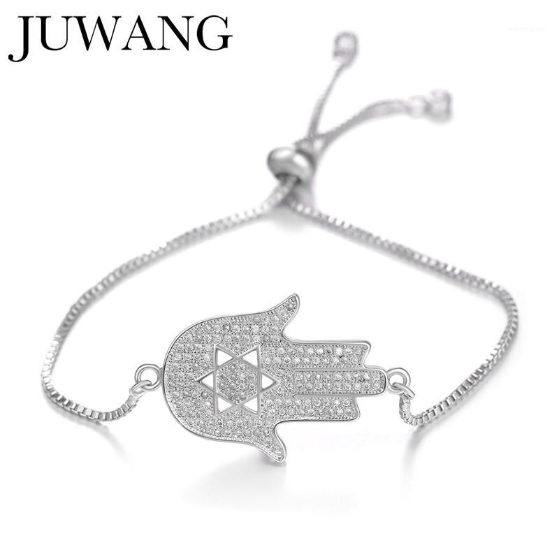 

JUWANG Fashion DIY Jewelry Accession 4 Kins Turkish Evil Eye Style Charm Bangles Adjustable Women Girl Copper Chain Bracelets1