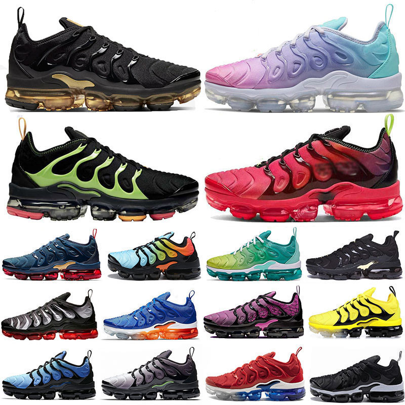 

2020 New TN Plus Black gold Lemon Lime Men women Casual shoes Bumblebee Voltage purple Game Royal Trainers Sneakers 36-47, Midnight navy 40-47