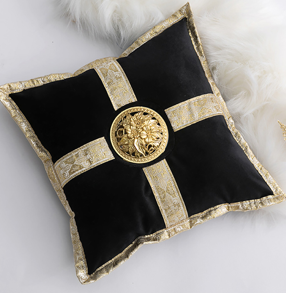 

Middle East Luxury Ceramic Incense Burner Pillow Censer Holder Creative Golden Cushion Home Tea House Yoga Accessories 30x30cm Y200103