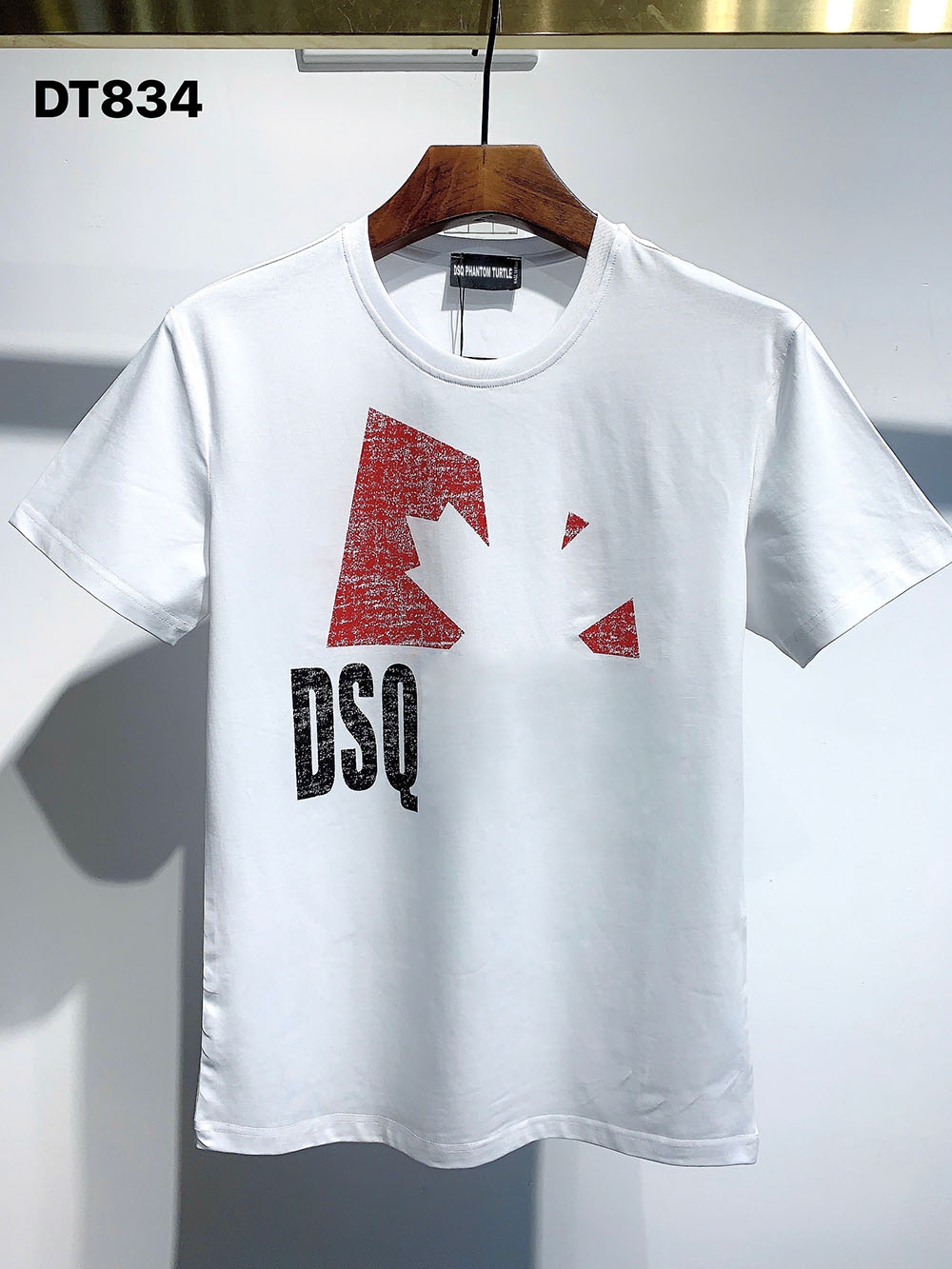 

DSQ PHANTOM TURTLE 2021SS New Mens Designer T shirt Paris fashion Tshirts Summer DSQ Pattern T-shirt Male Top Quality 100% Cotton Top 1123, White