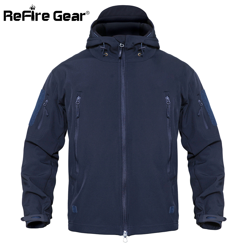 

Gear Waterproof Army Tactical Jacket Men Camouflage Military Jacket Windbreaker Winter Hooded Coat Hunt Clothes, Khaki