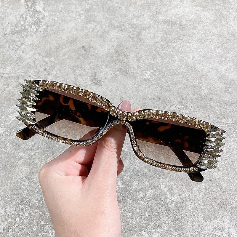 

Sunglasses Diamonds Korean Design Retro Cat Women Black Sun Glasses Small Eyewear UV400 FML