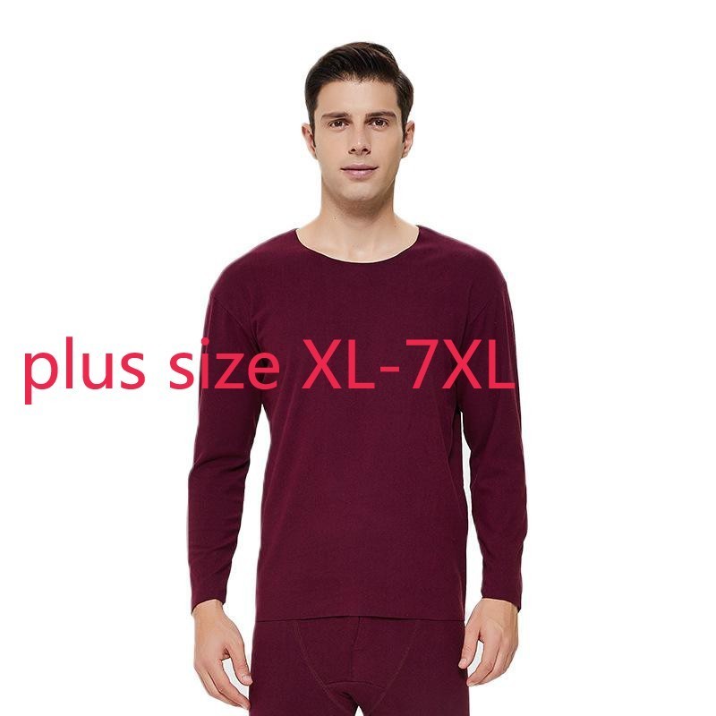 

New Arrival Fashion Super Large Men Autumn Coat Thermal Underwear Velvet Trace Self Heating Plus Size XL 2XL 3XL  5XL 6XL 7XL 201124, Dark gray