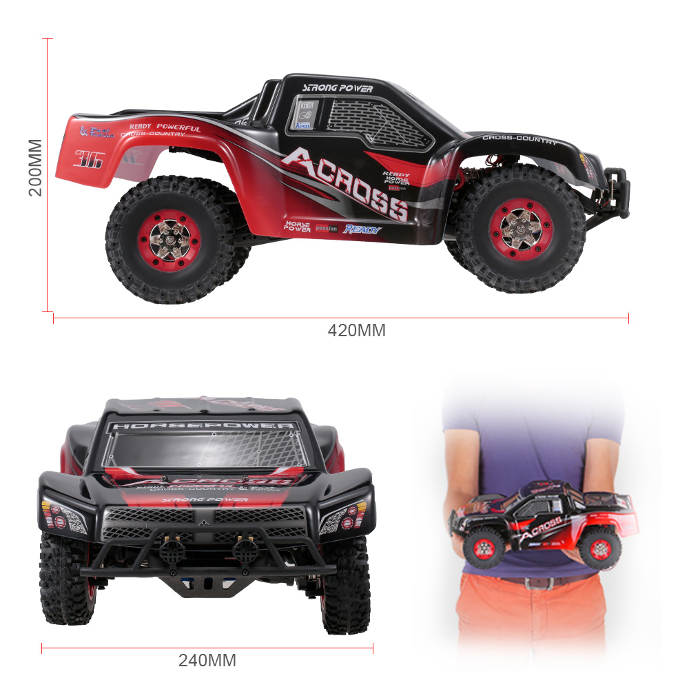 

Wltoys 50km/h High Speed truck off-road Short Course Truck update version 2.4G 4WD RTR RC Car children's toys Kid