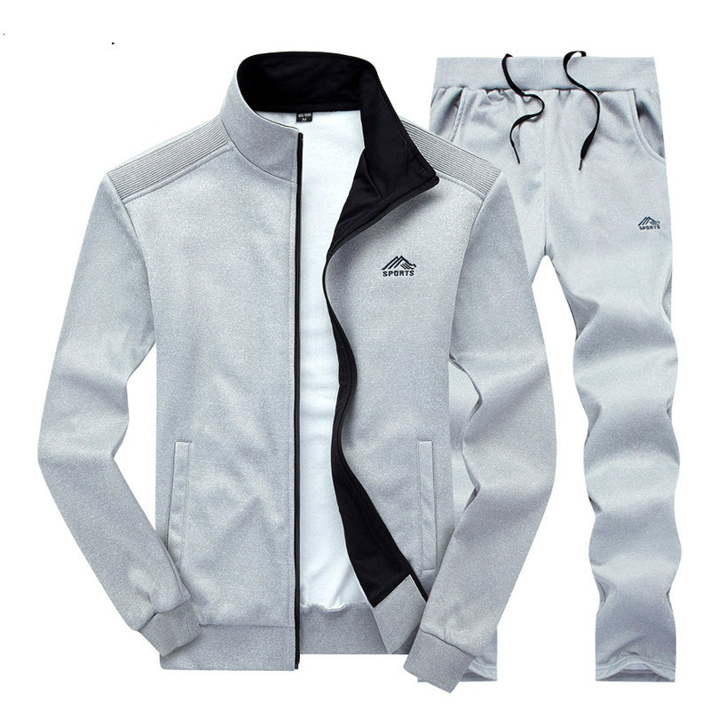 

2021 New Man Sweatpants Pantyhose Tender Spring Fall Sweatshirt with Zipper Hoodies Jacket and Pants Pieces of Casual Sweat A4ZZ, Black