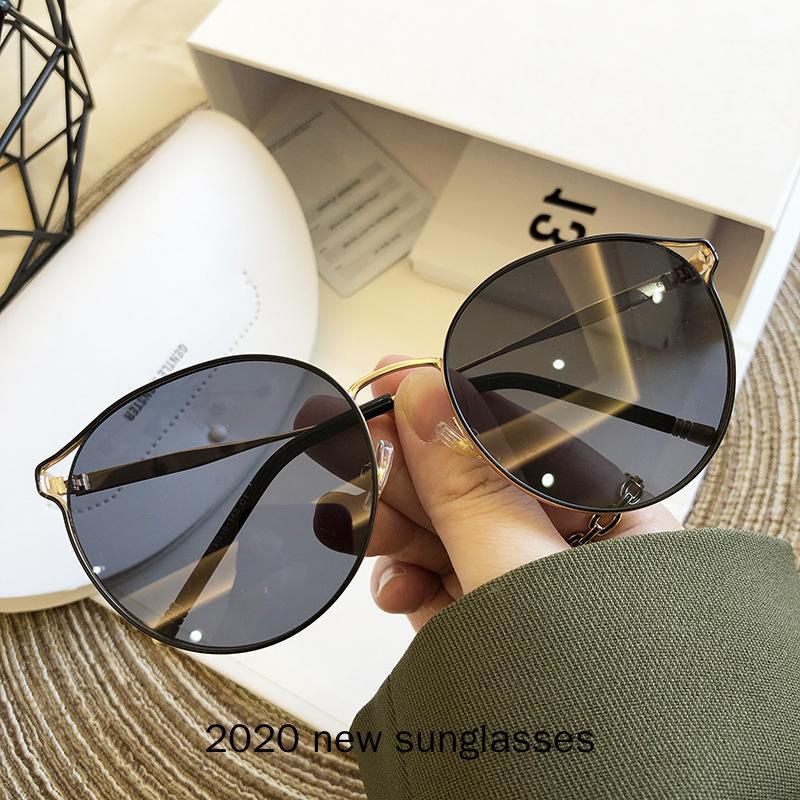 

Fashion Oversized Round Sunglasses Women Brand Designer Big Sun Glasses Female Man Driving Sunglasses with Box NX1