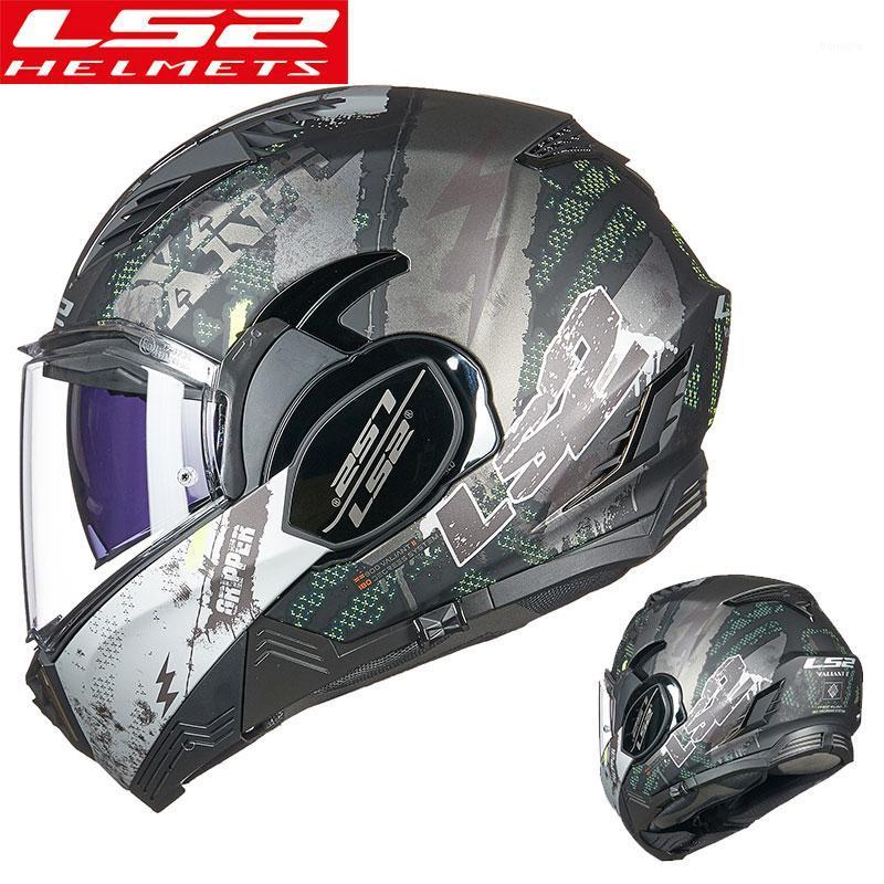 

Original LS2 FF900 Valiant II 180Degrees Flip Up Modular KPA Shell Motorcycle Helmet With Anti-fog Patch Holes Casco Moto Casque1
