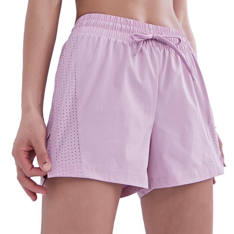 

Pants Fake Two-Piece Sports Shorts Quick-Drying Breathable Running Shorts Yoga Fitness, Pink