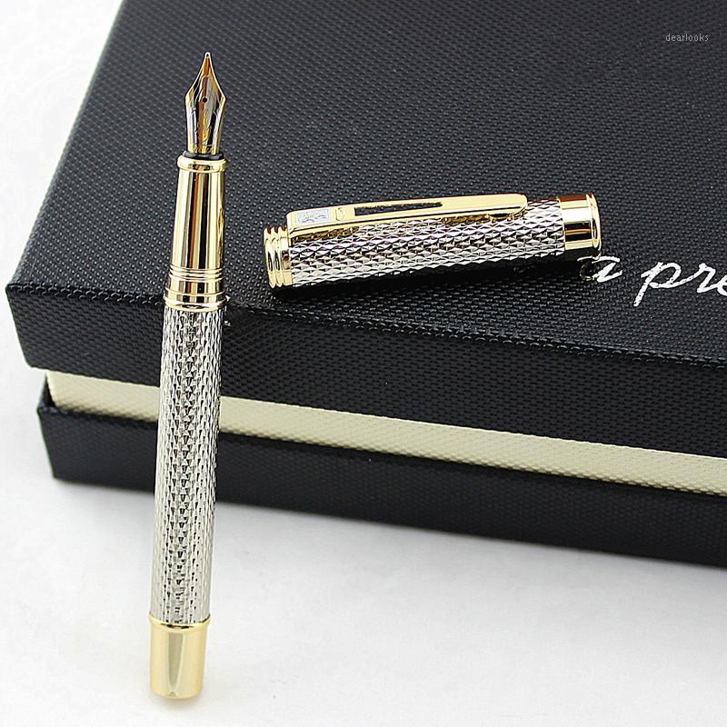 

Crocodile 218 High quality Iraurita Fountain pen Full new nib metal Golden Clip gift pens Office school supplies ink pen1, Red