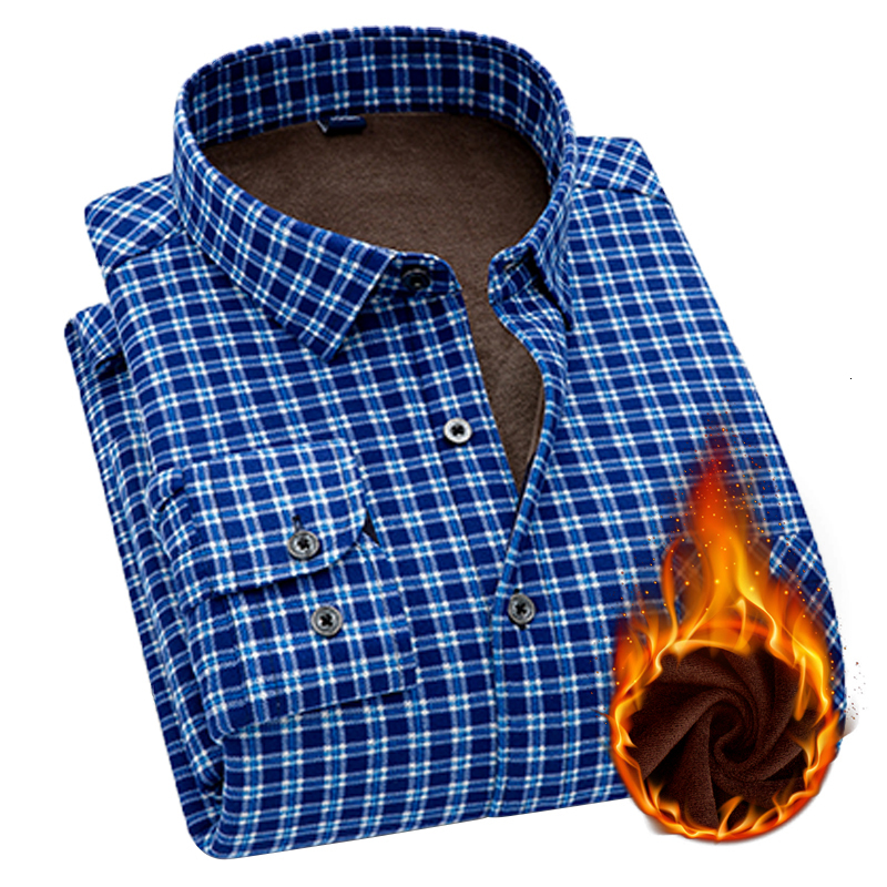 

2021 New Men Brand Winter Leisure Long Sleeved Plus Thick Printed Plaid Wool Double-sided Veet No-shrinkable Shirt Irpl, 1llk-tf-t0m03-06