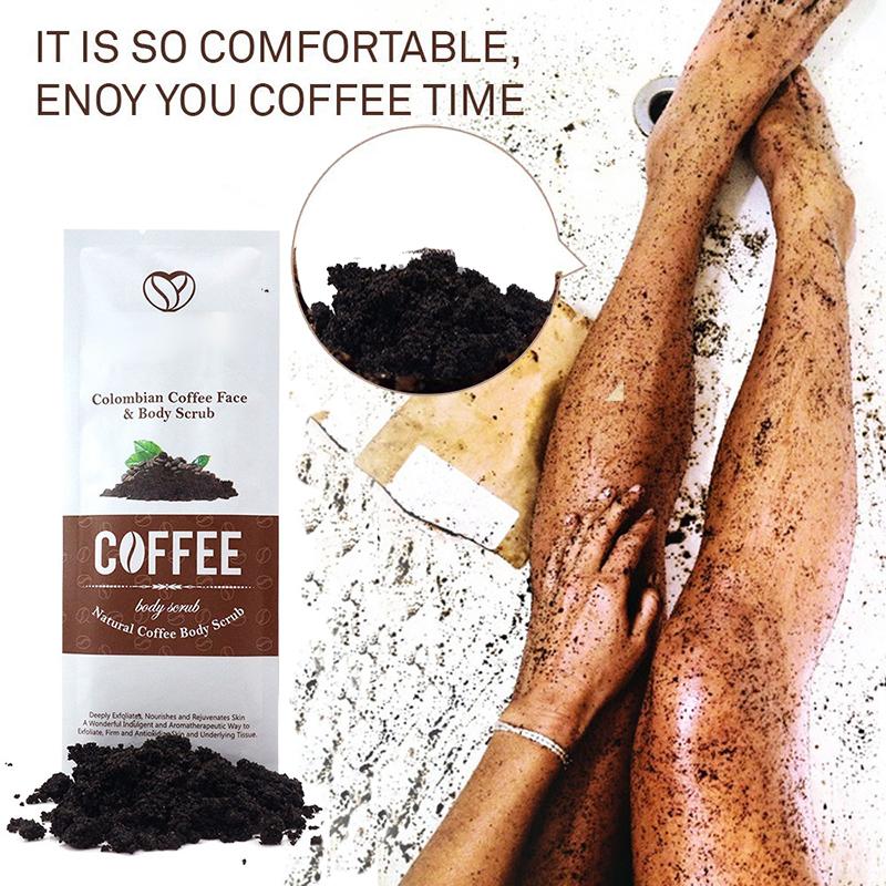 

5pcs/set Coffee Scrub Body Scrub Cream Facial Dead Sea Salt For Exfoliating Whitening Moisturizing Anti Cellulite Treatment