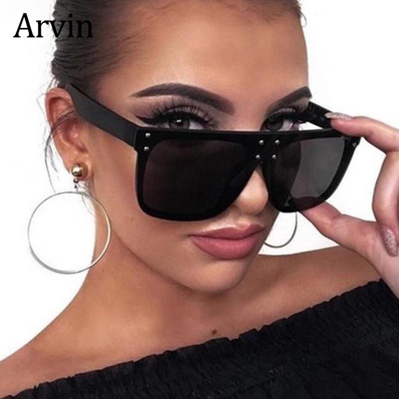 

Classic Brand Pilot Rimless Women's Sunglasses Oversized High Quality New Fashion Black Sunglass Eyewear UV400