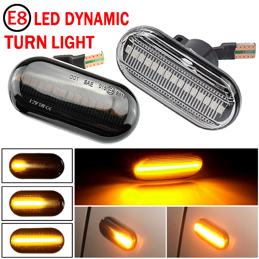 

For Renault Clio 1 2 KANGOO MEGANE ESPACE TWINGO MASTER Led Dynamic Side Marker Turn Signal Light for Nissan Opel Smart FORTWO