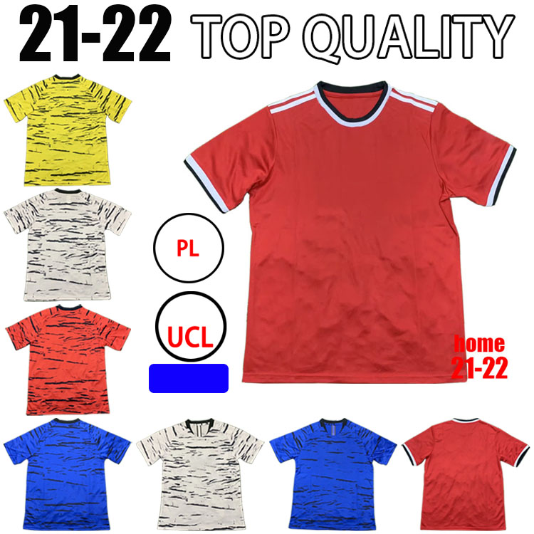 

2021 2022 soccer jerseys CAVANI UTD VAN DE BEEK B. FERNANDES RASHFORD football shirt 21 22 man HUMANRACE fourth, Black;yellow