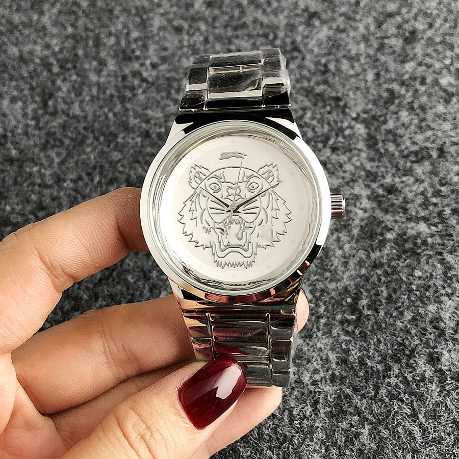 

Brand Style Watches Men Women Girl Steel Band Quartz Wrist Watch K03, Slivery;brown